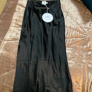 Princess Polly satin midi skirt